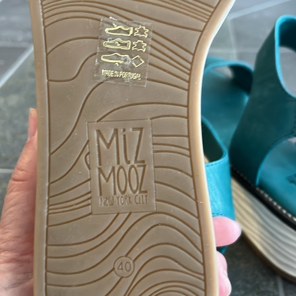 Miz Mooz Vice Platform Marine Leather Size 40 (US 9-9.5) - Picture 5 of 8